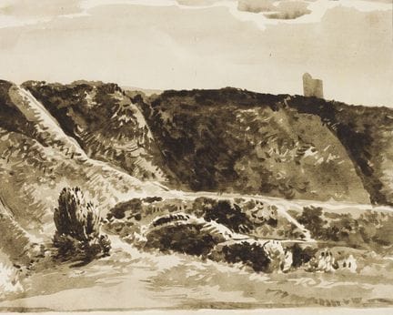 Kobell, Franz (1749-1822). Isarhochufer bei Oberfö