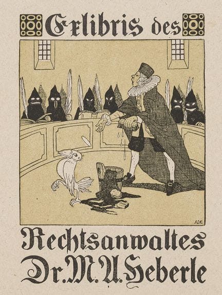 Ex-libris, collection. – 60 ex-libris, pour la plu