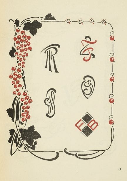 Belville, E. Monograms, Composed and Designed. Sea