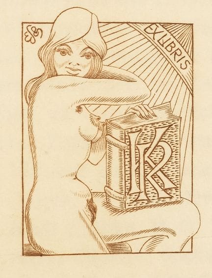 Ex-libris, littérature. – 3 volumes illustrés cons