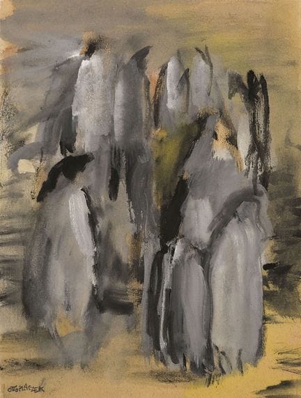 Placzek, Otto (1884-1968). Pinguine, eine Gruppe. 