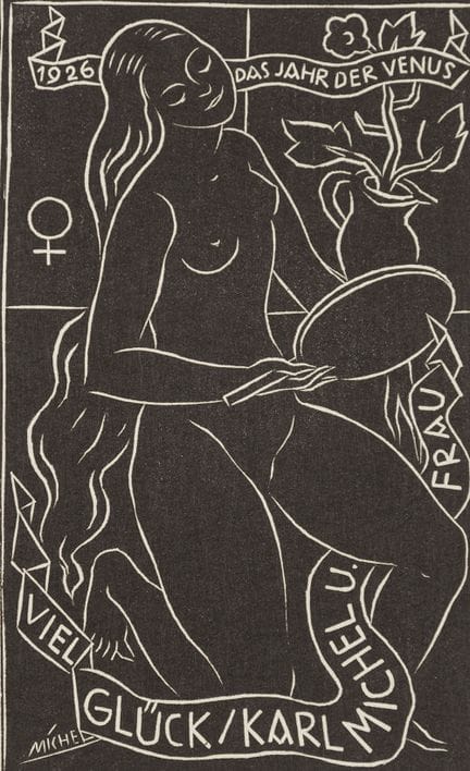 Michel, Karl (1885-1966). Vœux de Noël et de Nouve