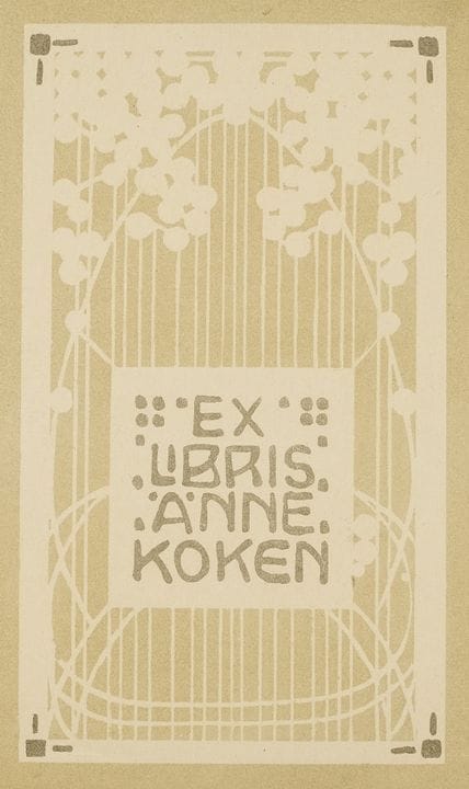 Bookplates. – Artists’ own bookplates, collection,