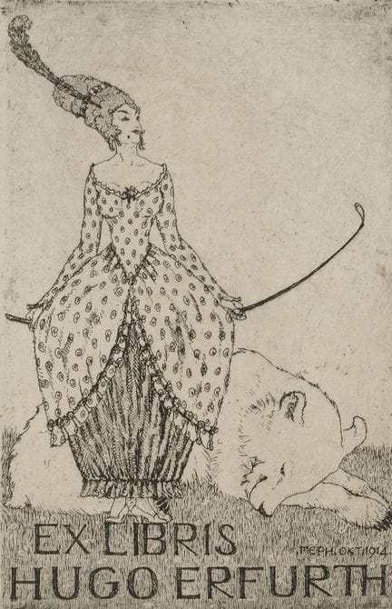 Ex-libris. – Martin E. Philipp. 5 ex-libris, gravu