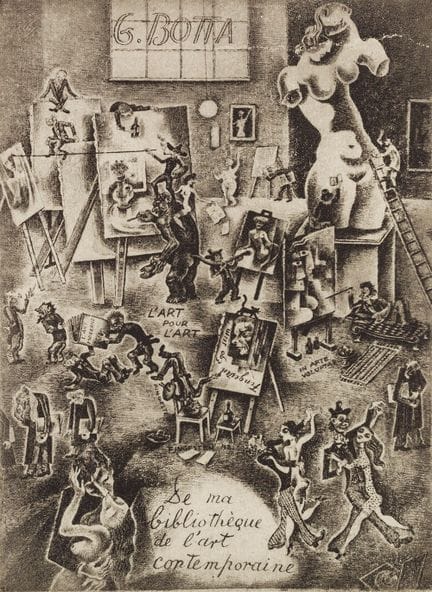 Ex-libris. – Michel Fingesten. Ex-libris pour (Gio