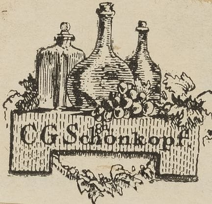 Bookplate. – Johann Wolfgang von Goethe, “From the