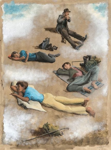 Pothorn, Herbert (1911-1989). Moments de calme. De