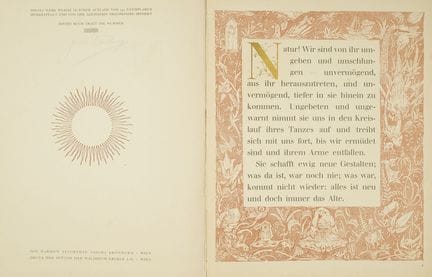 Kronburg. – J.W. von Goethe. Nature. Vienna, Wiene