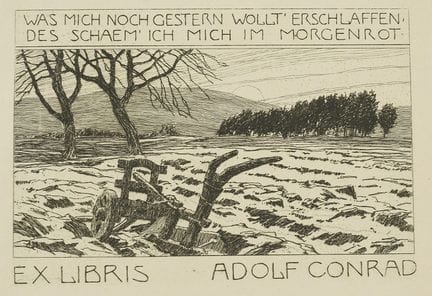 Ex-libris. – Otto Ubbelohde. 7 ex-libris : gravure