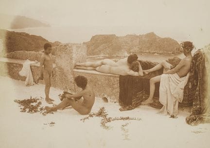 Wilhelm von Gloeden 1856-1931 
Bain de soleil près