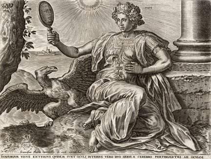 Floris, Frans I (1516/20-1570). Das Sehen. Kupfers