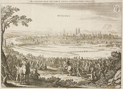 Munich. – Matthäus Merian (1593-1650). Panorama : 