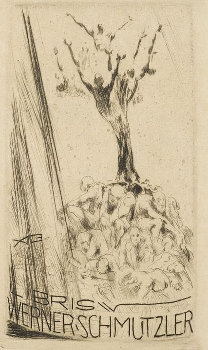 Ex-libris, collection. 184 feuillets, dont certain