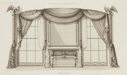 家具、室内艺术。——T. 希拉顿（1751-1806）。《家具匠、软装师及综合艺术家百科全书》。 第