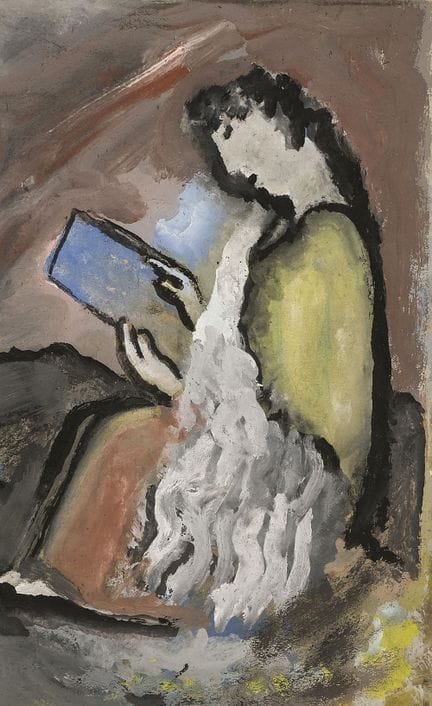 Placzek, Otto (1884-1968). Die lesende Frau. Gouac