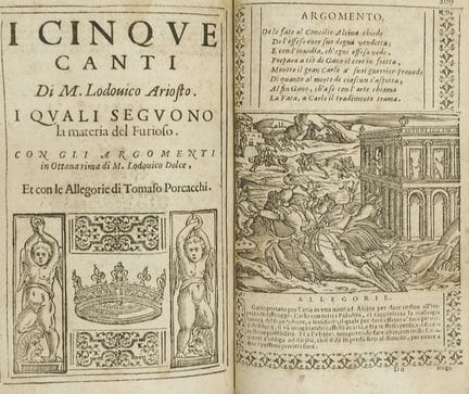 Ariosto, L. *Orlando Furioso*. With the *Argomenti
