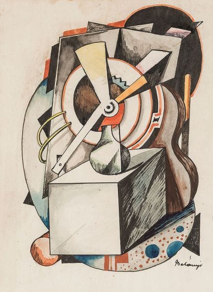 Belányi, Victor (1877-1955). Moteur. Dessin. Encre