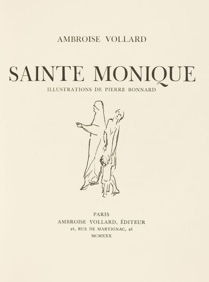 Bonnard. – A. Vollard. (With extra plates from the
