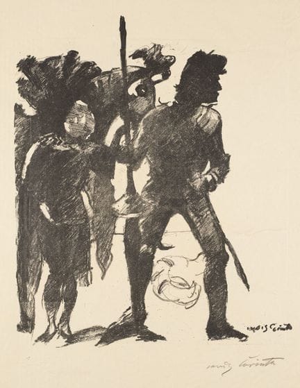 Corinth, Lovis (1858-1925). Chevalier et écuyer de
