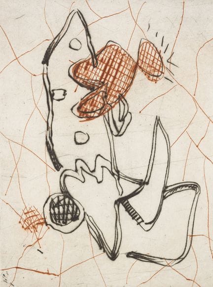 Lüpertz, Markus (né en 1941). Steelpoints and Poem