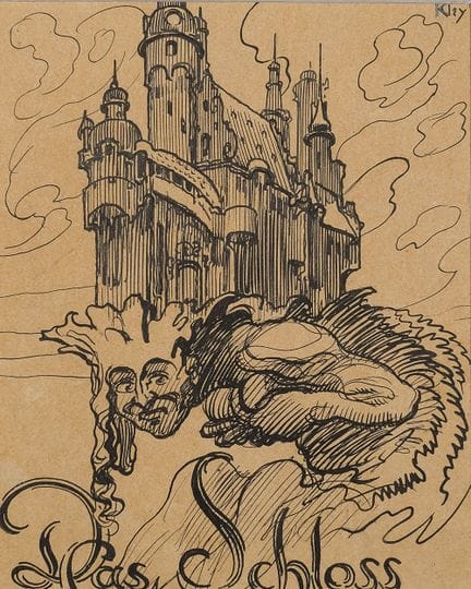 Kley, Heinrich (1863-1945). Das Schloss. Tuschzeic