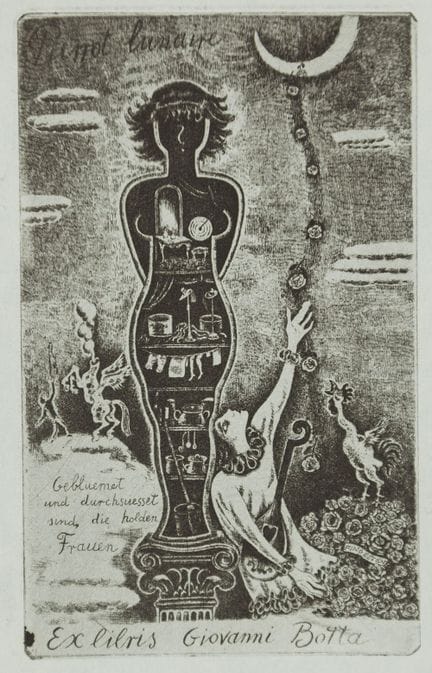 Ex-libris. – Michel Fingesten. Ex-libris de Giovan