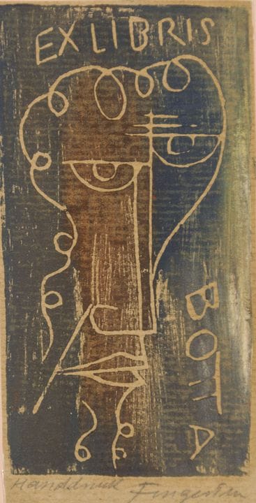 Ex-libris. – Michel Fingesten. Ex-libris Botta. Li