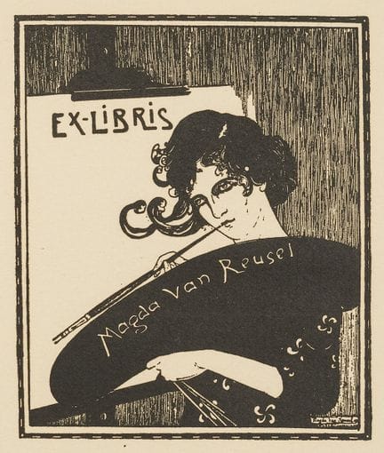 Bookplates, Literature. – M. van Reusel. Ex-Libris