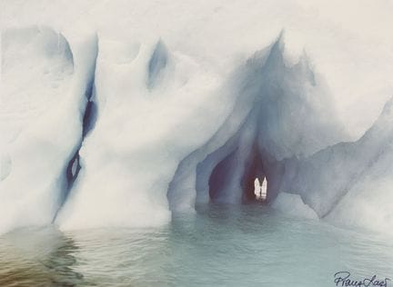 Franz Lazi 1922-1998 
Antarctique, 1974, tirage co