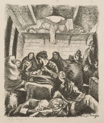 Krayn, Hugo (1885-1919). Eisenbahn IV. Klasse. Kre