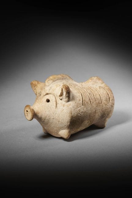 HOCHET EN FORME DE COCHON EN TERRE CUITE

Art chyp