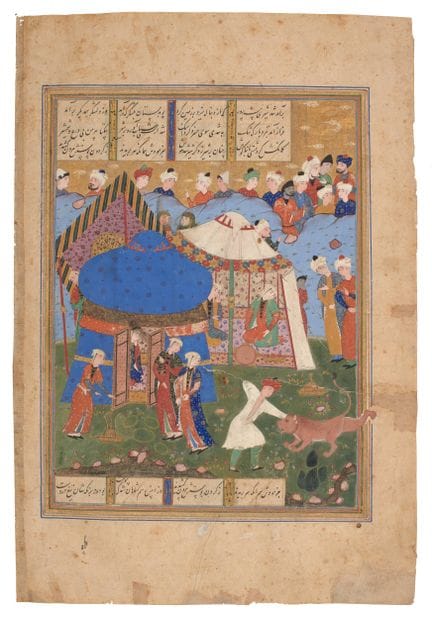 UN’ILLUSTRAZIONE DEL “Khamsa” DI NIZAMI (M. 1209):
