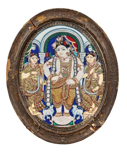 ICONA DI KRISHNA BAMBINO

Tanjore, India meridiona