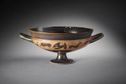 COUPE DE SIANA À FIGURES NOIRES

Art grec, attique