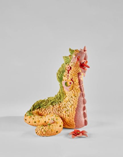 穆里埃尔·佩尔西尔

双头兽 - 2025

石质陶

镌有字母缩写

51 × 35 × 46.5