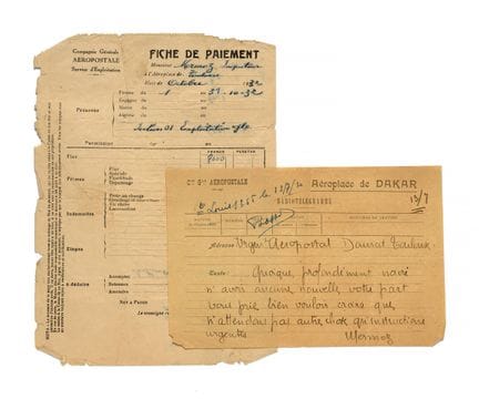 MERMOZ, Jean

P.A.S., [Dakar, 13 de julio de 1930]