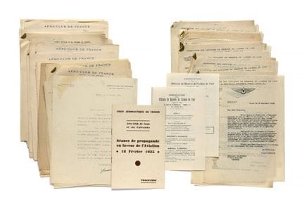 AERO-CLUB DE FRANCIA

11 cartas, 1928-1936, dirigi