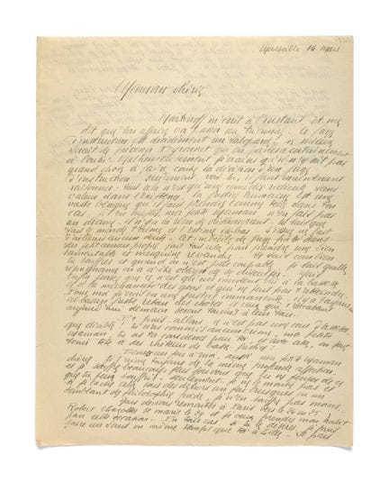 MERMOZ, Jean

Carta autógrafa «Jean», Marsella, 14