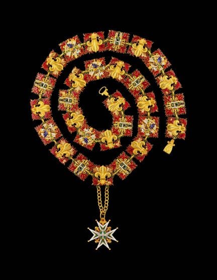 RARE COLLIER DE L’ORDRE DU SAINT ESPRIT D’ÉPOQUE R