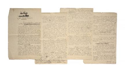 MERMOZ, Jean

MANUSCRITO autógrafo firmado, *La Fa