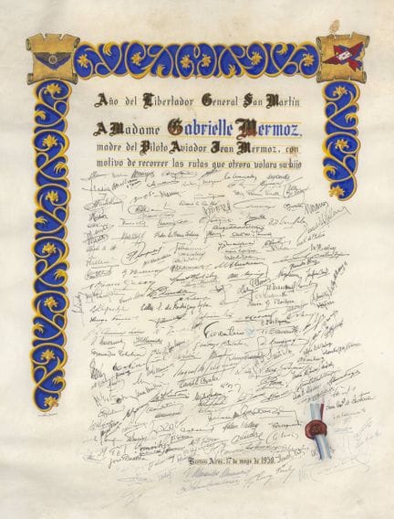 GRAND BREVET DE RECONNAISSANCE OFFERT À LA MÈRE DE