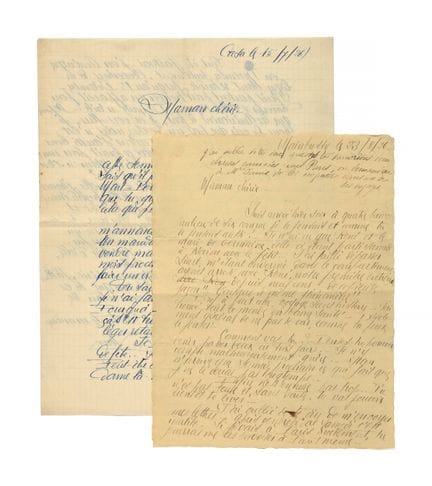 MERMOZ, Jean

2 cartas autógrafas «Jean», julio-ag