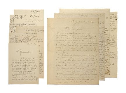 MERMOZ, Jean

8 cartas autógrafas «Jean» (2 «Mermo