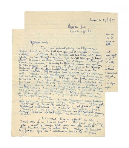 MERMOZ Jean

2 cartas originales «Tu Jean», Casabl