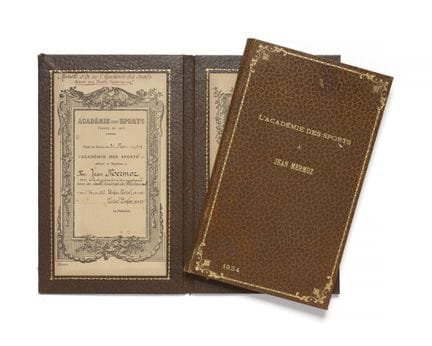 TWO BOXES THAT CONTAINED THE GOLD MEDALS AWARDED B