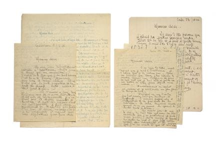 MERMOZ, Jean

5 cartas autógrafas «Jean», Casablan