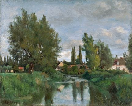 Maximilien LUCE (Paris, 1858–1941)

Village by a R