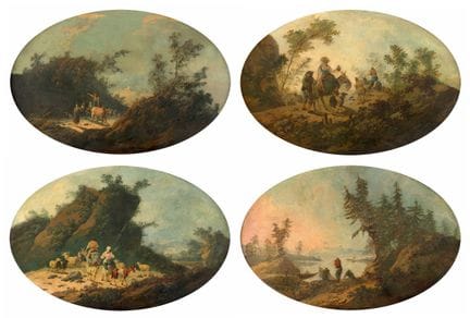 Jean PILLEMENT (Lyon, 1728–1808)

Landscapes with 