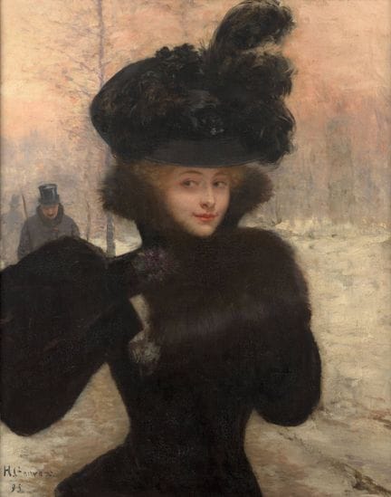 Henri GERVEX (Paris, 1852–1929)

Elegant Lady with