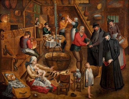 Flemish School, 1608

The Visit to the Nursery

Oi